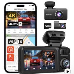 Dash cam Camera Car REDTIGER F17 Elite 4K 3 Channel Sony STARVIS 2 Dual HDR WIFI 6 Full Night Color