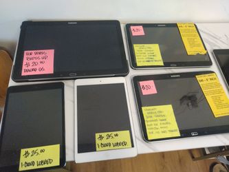 Apple iPads + Samsung Galaxy Tabs - $120 For All