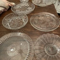 Vintage Glass Serving Platter’s Lot