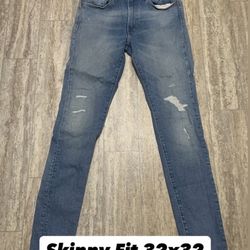Brand new Levi’s Denim Blue Jeans Skinny 32x32- $25