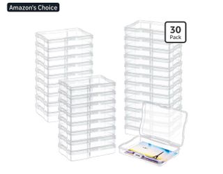 28 Pcs Clear Photo Storage Boxes for 4" x 6" (6.7 x 4.7 x 1.2'')