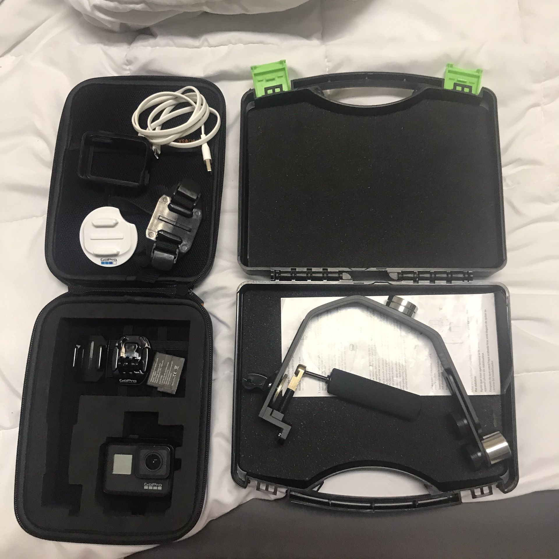 GoPro Hero 7 Black with accessories and Case