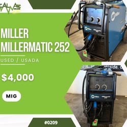 0209 - MILLER MILLERMATIC 252 – MIG Welder/ VITAL ARC WELDING