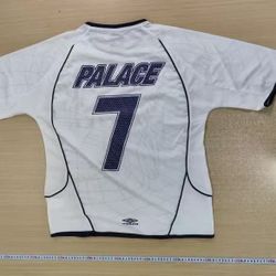 White casual PALACE sports jersey t-shirt