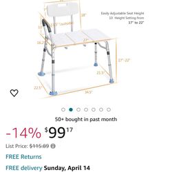 Brand New In Box - Tub Transfer Bench. Originally $99