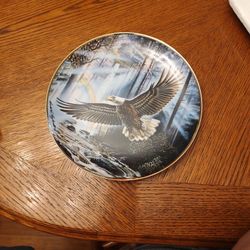 Eagle , Rainbow, Waterfall Plate