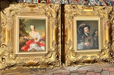 Pair of Vintage C. Junek Signed Oil Paintings