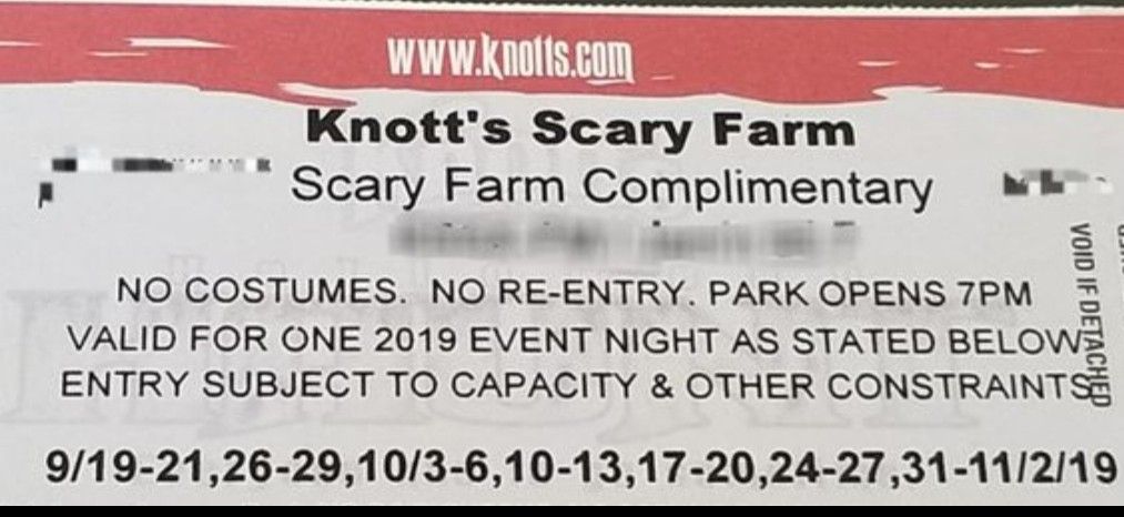 👻KNOTT'S SCARY FARM 👻