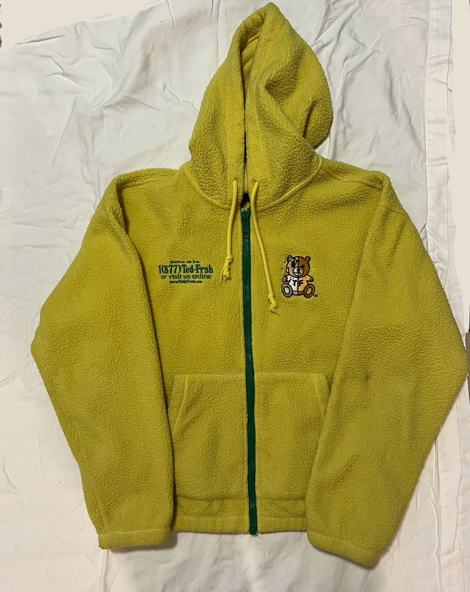 Yellow Fleece Zip Teddy Fresh