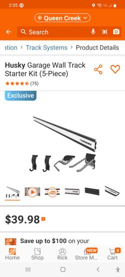 The Home Depot HUSKY Metal Track Starter Packs