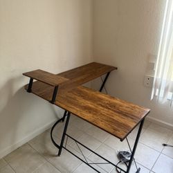 L Shape Wooden Desk