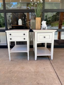 White accent tables