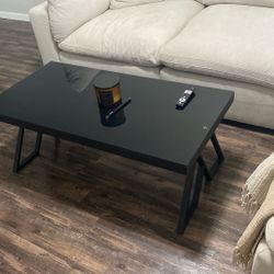 Black Tempor Glass Coffee Table
