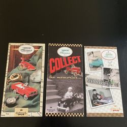 Hallmark Kiddie Car Classics Advertisement Pamphlets Lot 3