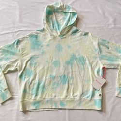 New Women Juicy Couture Sport Long Sleeve Hoodie Sweatshirt Pullover Tie Dye L