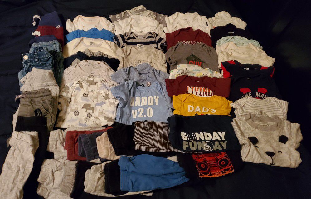 Name brand baby boy clothes 0-3 months