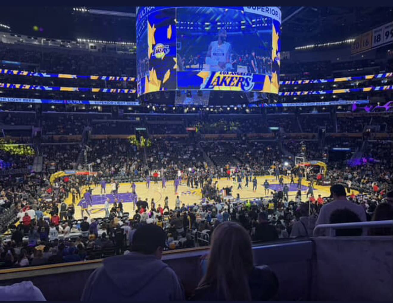 2 NBA CUP GAME TICKETS LOS ANGELES LAKERS VS LOS ANGELES CLIPPERS SECTION PR 6 Row 3