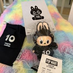 10 Year Anniversary Black Labubu Popmart
