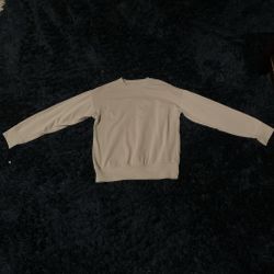 Tan & cream crewneck sweatshirt