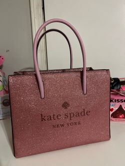 Kate Spade Trista Glitter Shopper pink