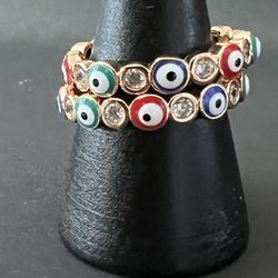 Evil Eye 🧿 Ring Gold Plated 