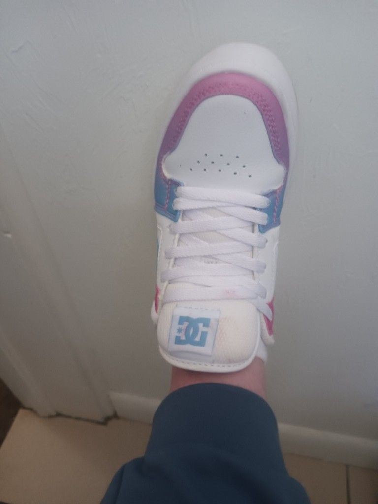 multicolored DC brand shoes for women size 7 and 1/2