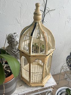 Wooden Bird Cage