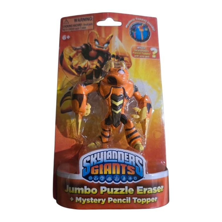 Skylanders Giants Jumbo Puzzle Eraser & Mystery Pencil Topper
