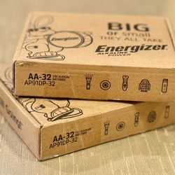 Energizer AA Batteries – 64 Total (2 Boxes) – $40