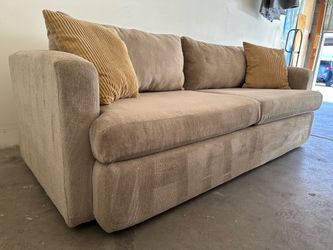 Oversized Basil Putty Beige Fabric 85" Sofa** Free delivery** 🚚
