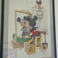 Mickey Mouse Poster Framed 