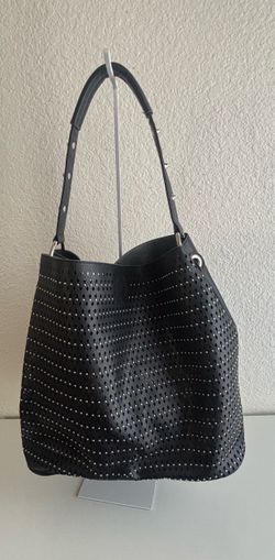 Charming Charlie Black Studded Shoulder Bag Set