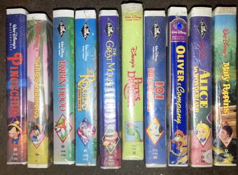 8 New Disney Sealed VHS Tapes