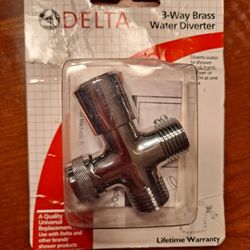 Delta 3 Way Brass Water Diverter
