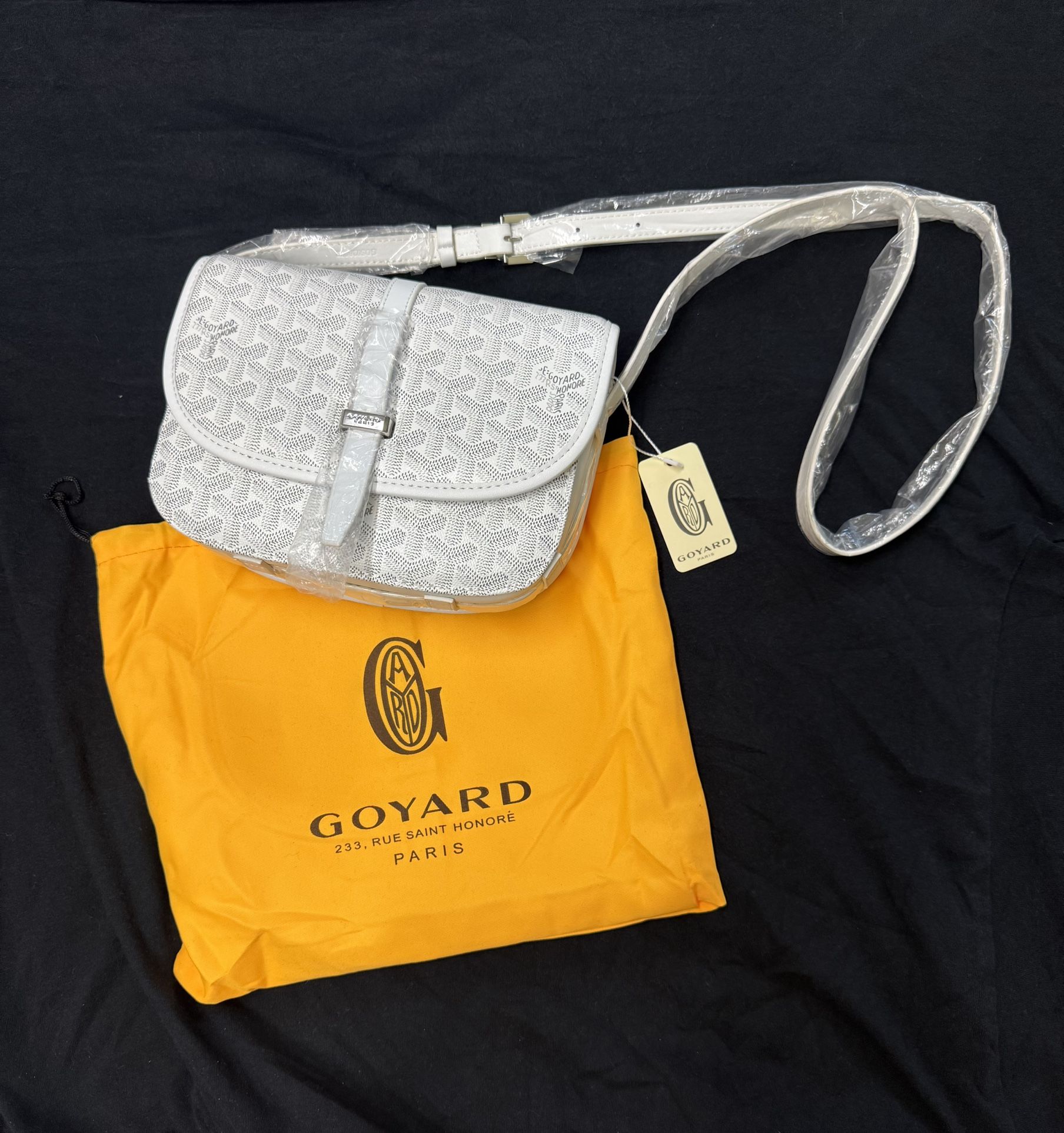 Goyard Belvedere Bag White 