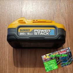 New Dewalt 20v 5ah PowerStack Battery $90 Firm Pickup Only