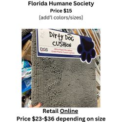 Ultra Plush Microfiber Crate Pad & Travel Cushion by Dirty Dog