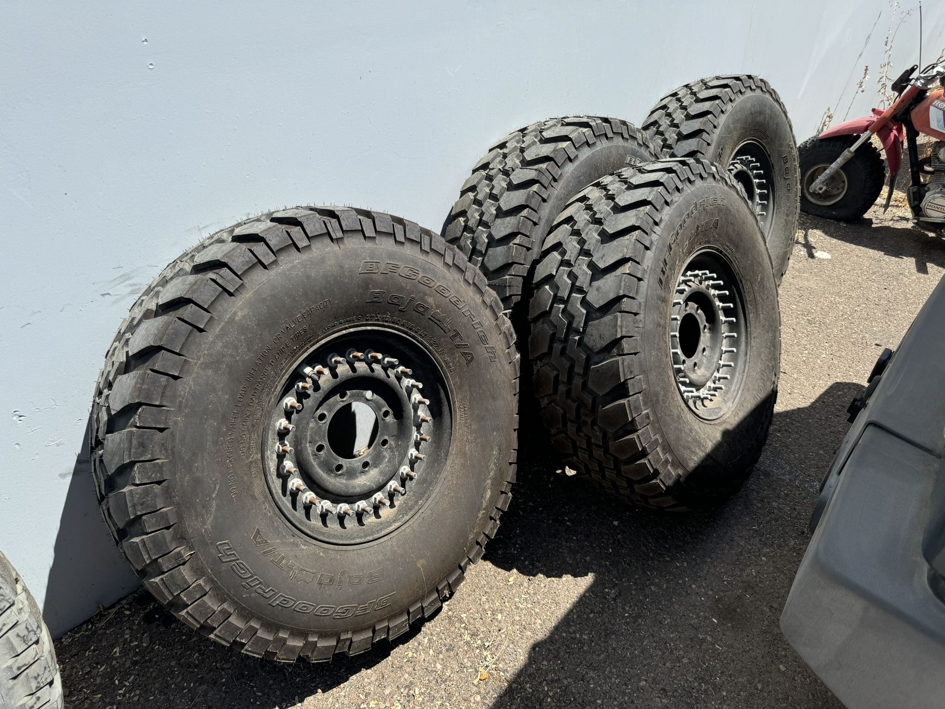 Chevy 8 Lug Wheels And 37 Inch Bf Goodrich Tires Great Condition Cheap ...