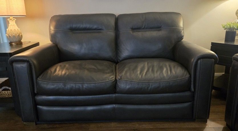 Leather Loveseat