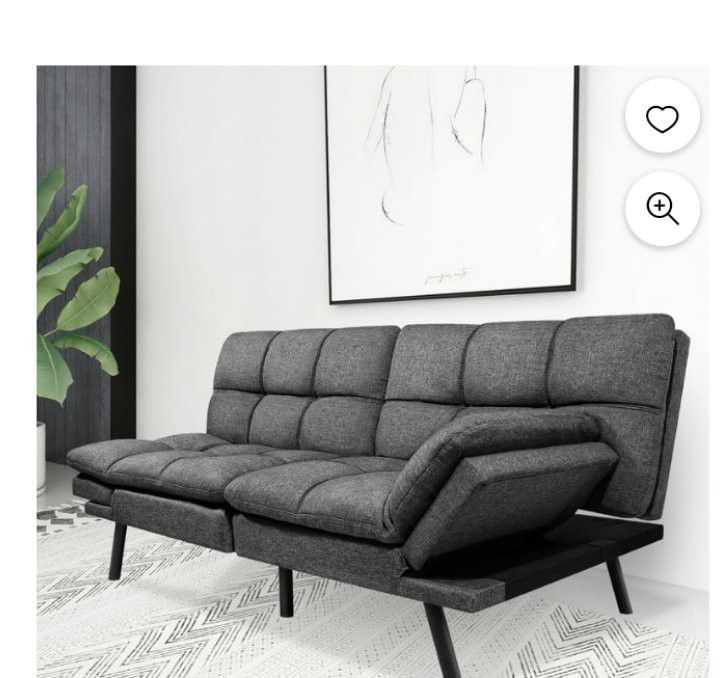 New Beautiful Multi Functional Sofa Sleeper Lounger Dark Gray