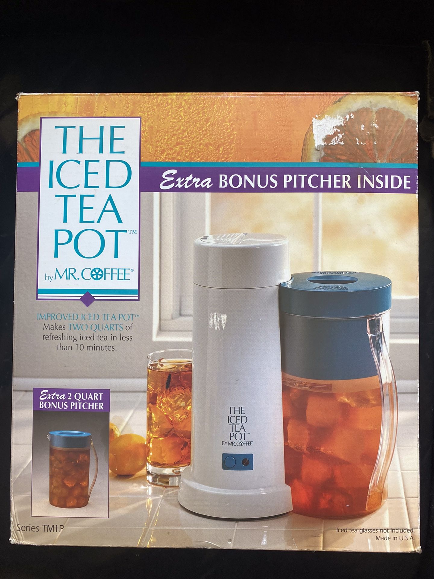 Vintage Mr Coffee The Iced Tea Pot BONUS 2 Pitchers Ice Tea Maker NEW Sealed