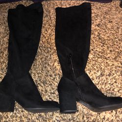 Christian Siriano over the knee size women's boots 8 1/2 W like new