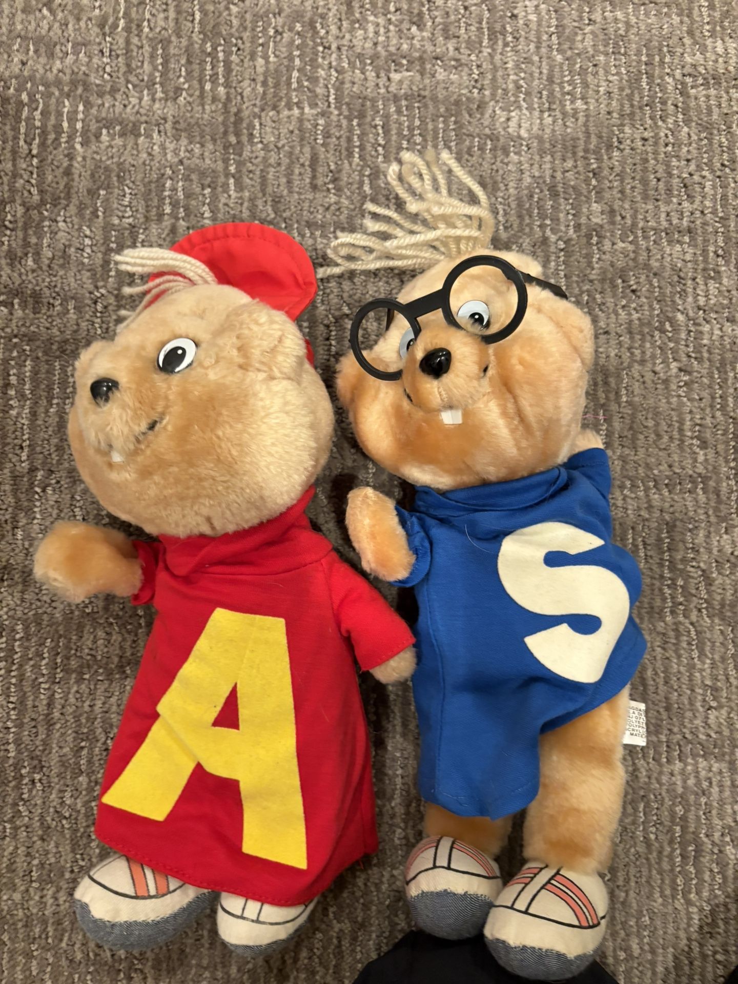 Alvin And Simon Chipmunk Plushies 