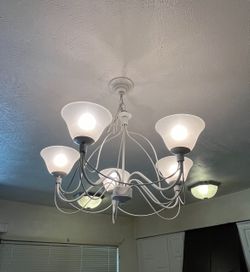 Chandelier Frosted Shades
