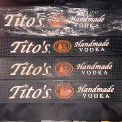 NEW Tito's Vodka Rail Runner Bar Drip Mats