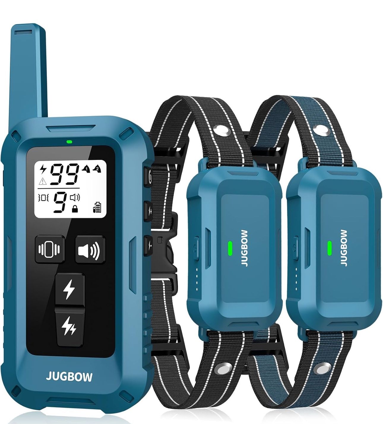 BRAND NEW 2 Dogs 4200FT Rechargeable Waterproof Training Collar with Remote for Large Medium Small Dogs (10-120lbs)
