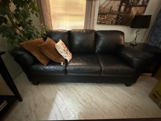Genuine leather sofa