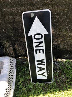 Sign 3 Ft ONE WAY Metal