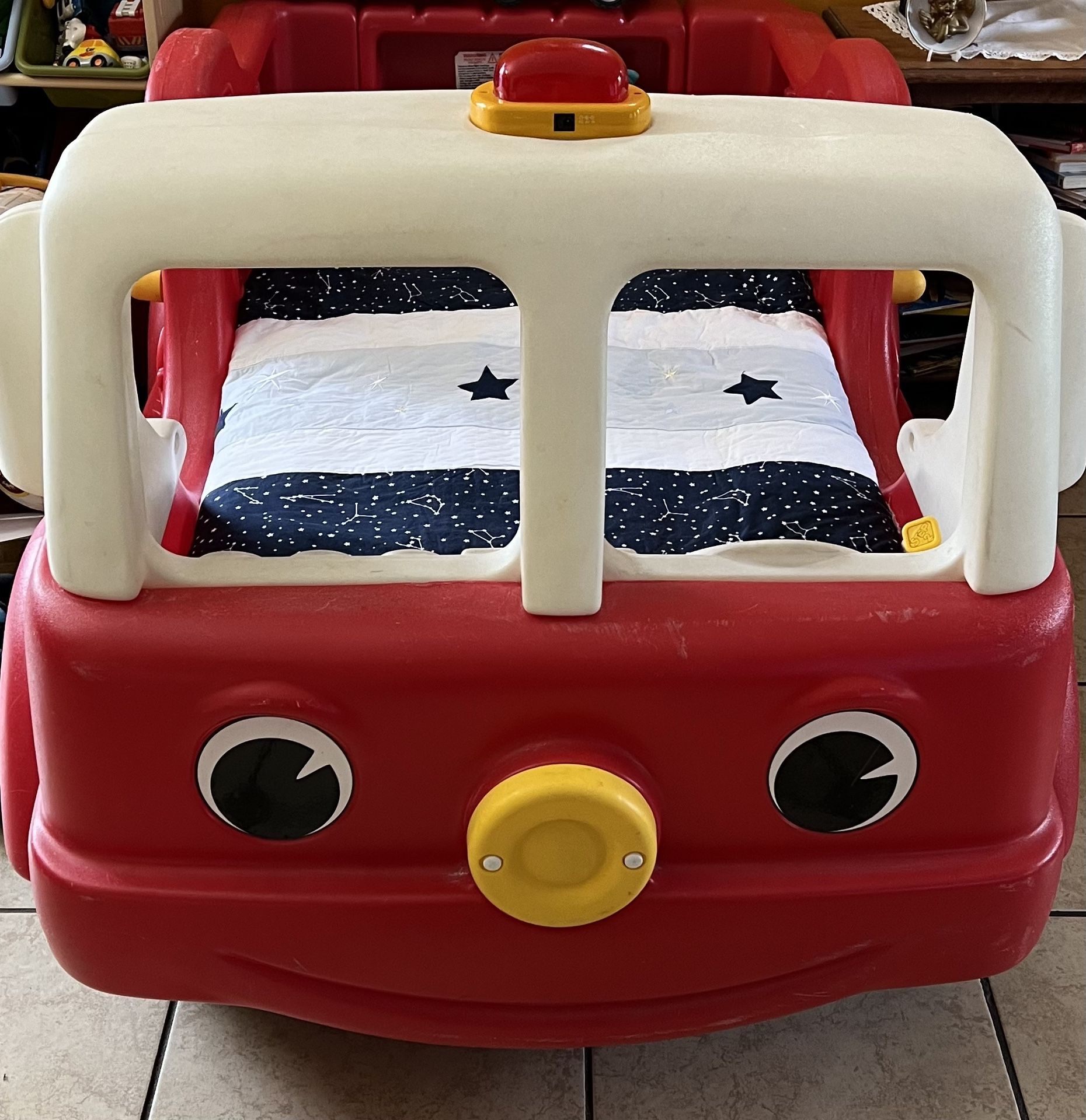Fire Engine Toddler Bed