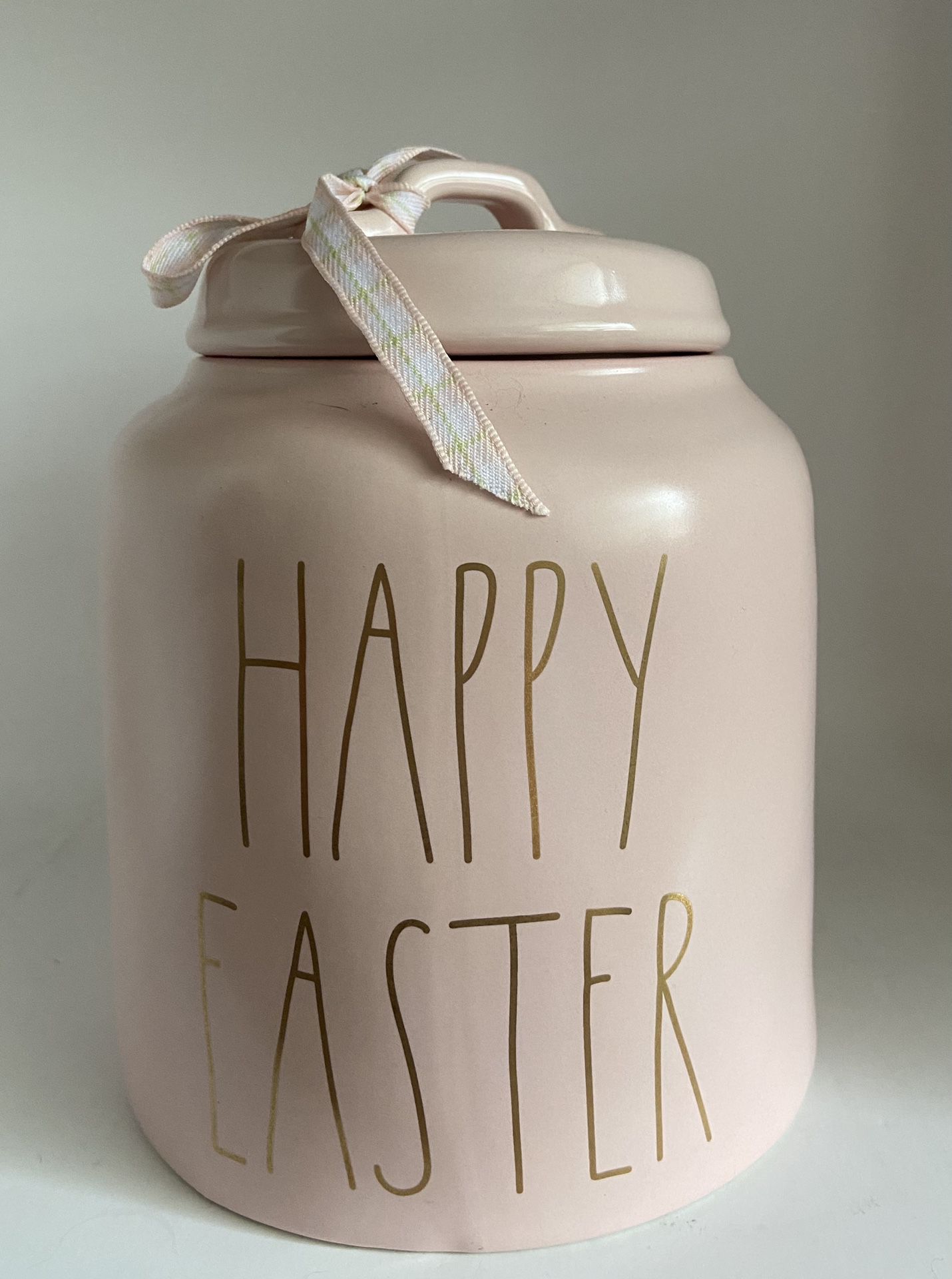 Rae Dunn Pink Happy Easter Canister